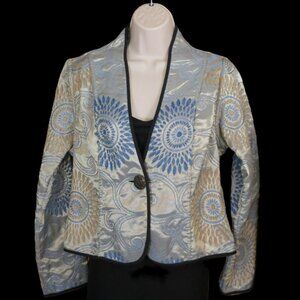 Irresistible Reversibles Blue & Gold Jacket/Blazer Size S/M